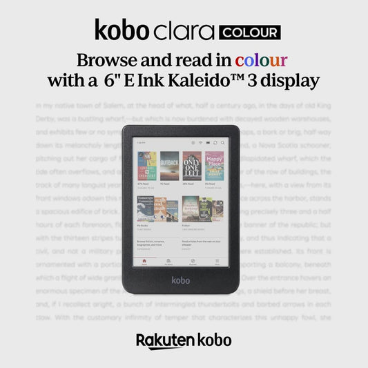 Kobo Clara Colour | eReader | 6" Glare-Free Colour E Ink Display
