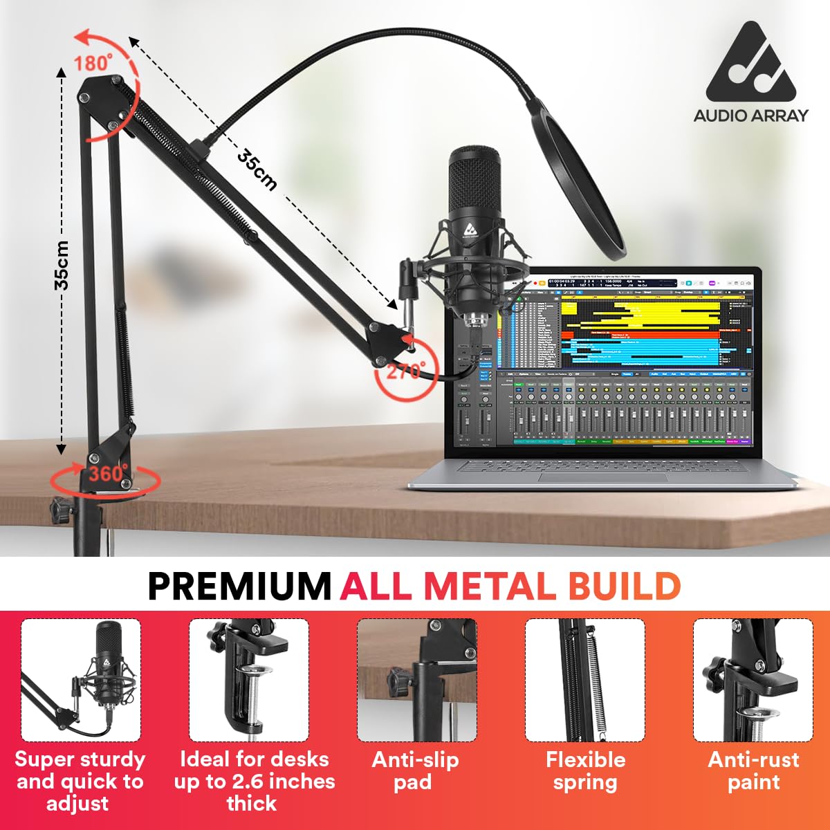 Audio Array AM-C1 USB Condenser Microphone Kit | Open Box