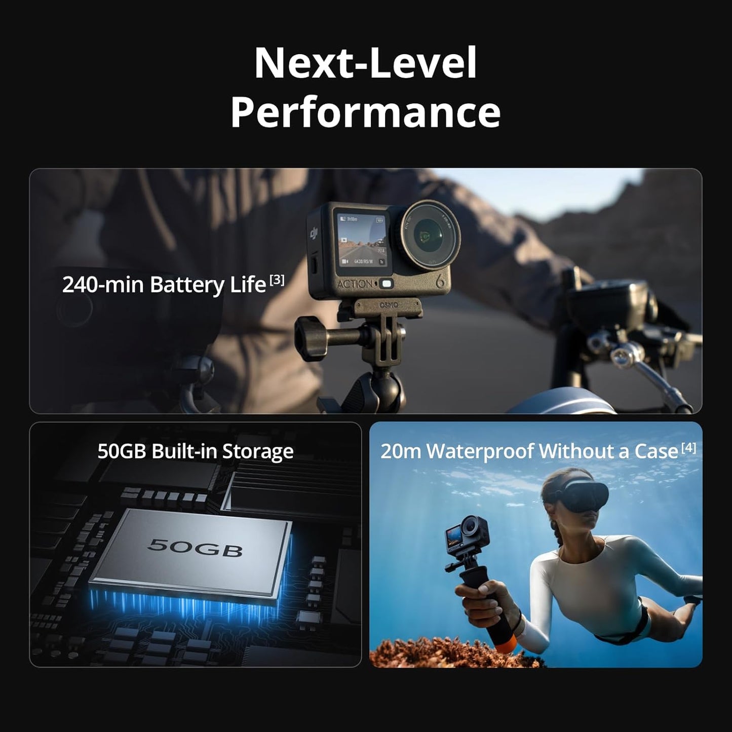 DJI Osmo Action 6 Standard Combo, Action Camera