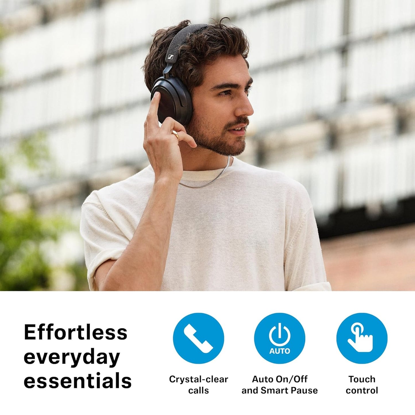 Sennheiser Momentum 4 Wireless Over-Ear Headphones with Adaptive ANC & 60-Hour Battery