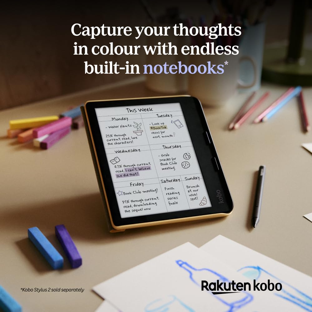 Kobo Libra Colour | eReader | 7” Glare-Free Colour E Ink | Waterproof | 32GB of Storage |