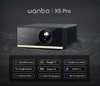 WANBO X5 Pro 4K Supports, 20000 Lumens Projector