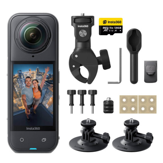 Insta360 X5 Motorcycle Bundle- Waterproof 8K 360° Action Camera