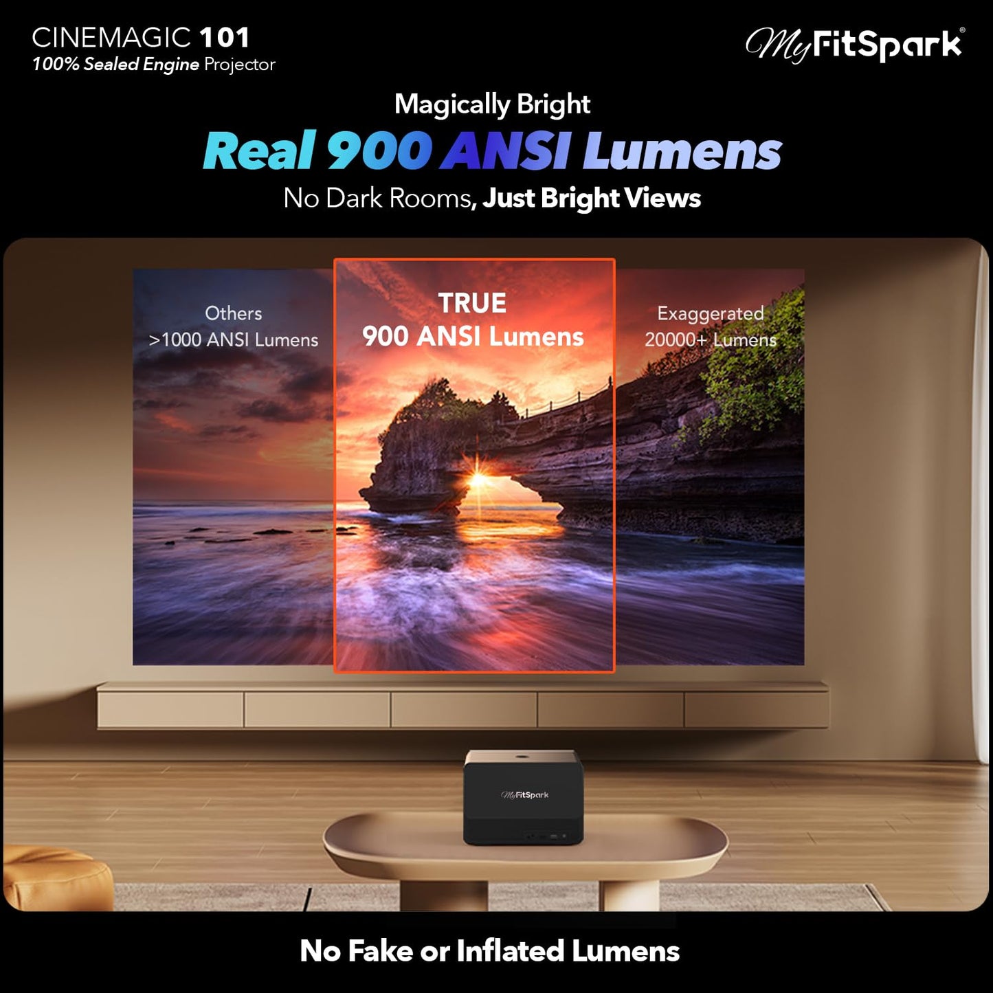 MyFitSpark Cinemagic 101 TrueColors Projector – New, Just Unboxed