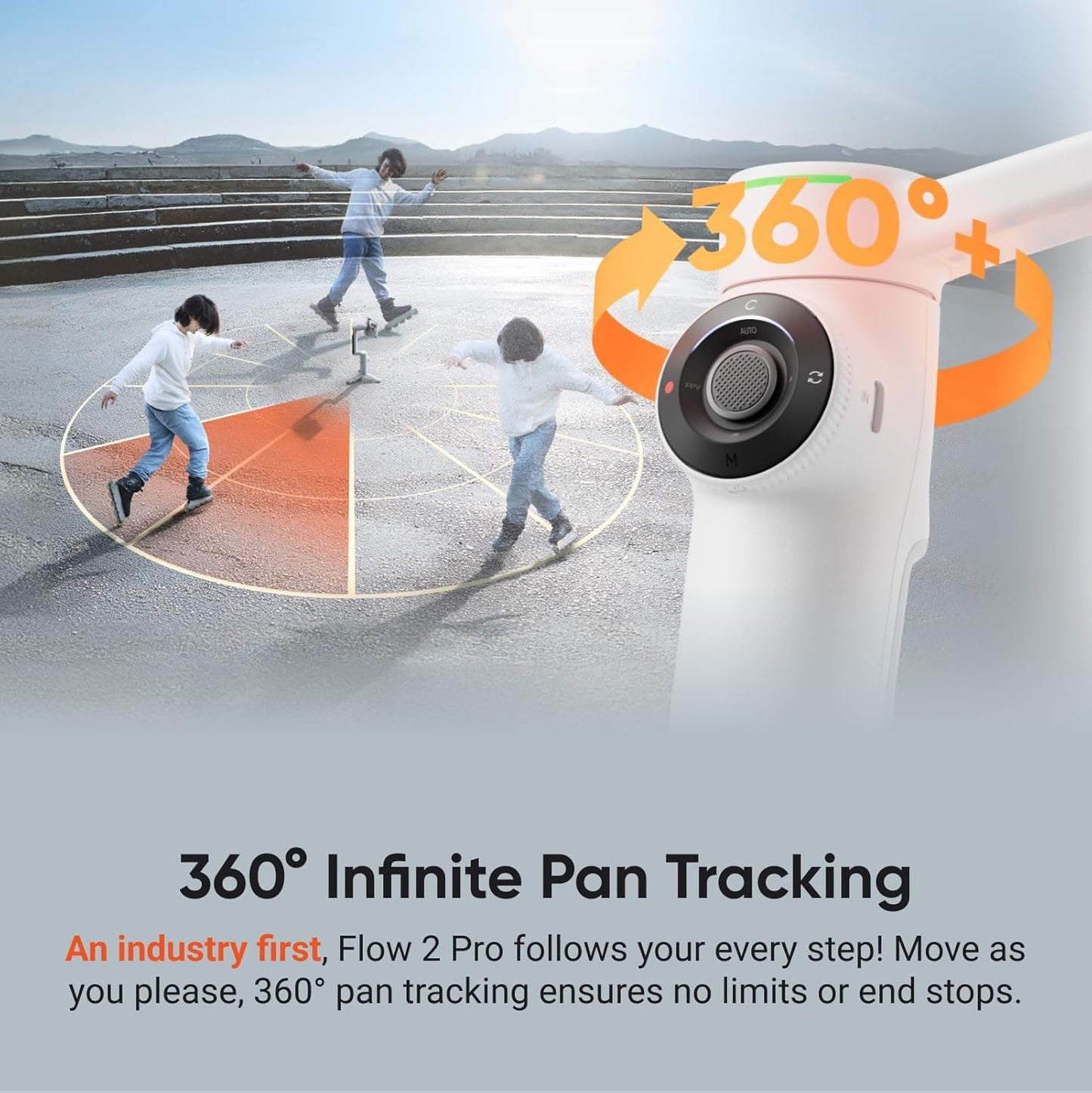 Insta360 Flow 2 Pro AI Tracker Bundle - Foldable Phone Gimbal | Open Box Good