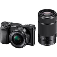 SONY Alpha ILCE-6000Y/b Mirrorless Camera Body with Dual Lens