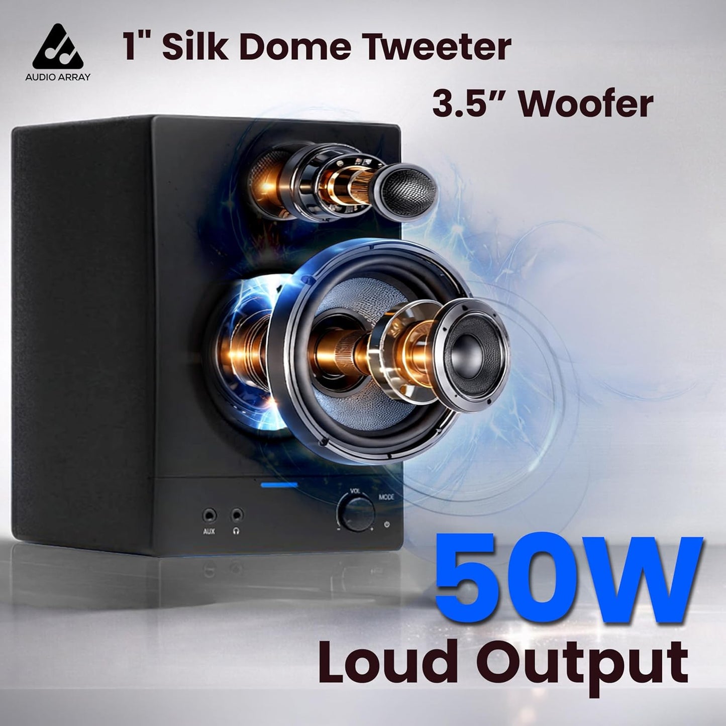 Audio Array AMS2 3.5-inch Bookshelf Speaker Pair | New, Just Unboxed