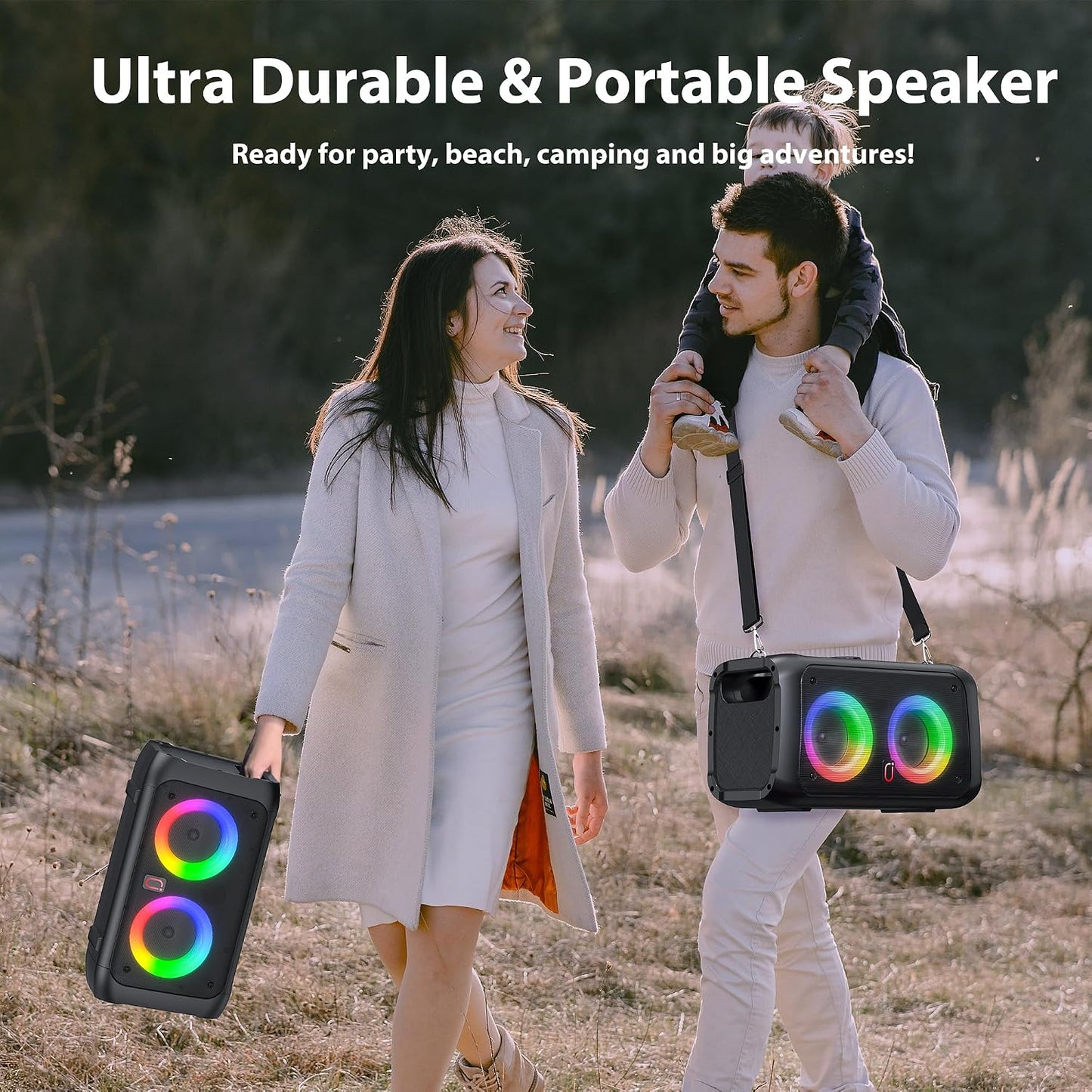 JYX Karaoke Machine with 2 Wireless Microphones – Black, Unboxed