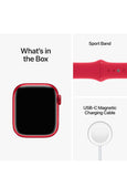 Apple Watch Series 8 Smart Watch with Aluminium Case & Sport Band | 41mm GPS Red