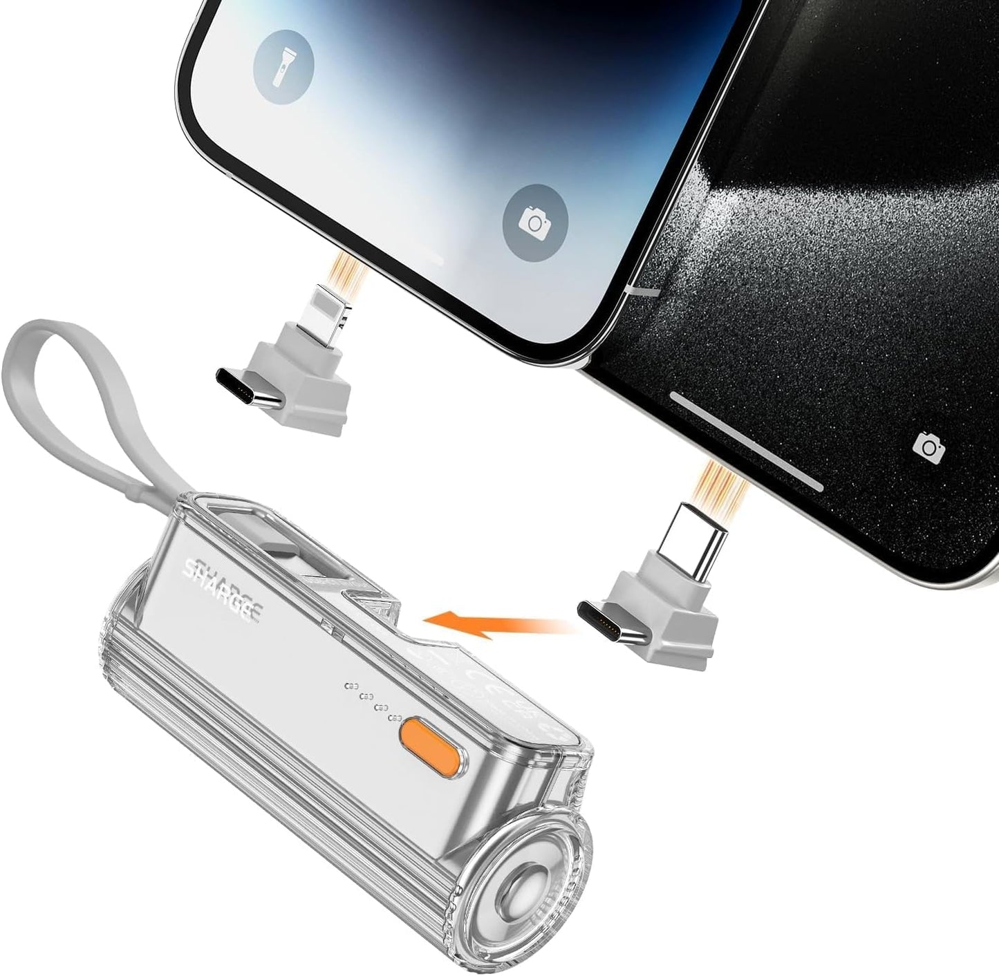 Sharge Flow Mini Portable Charger, 5000mAh Small Power Bank