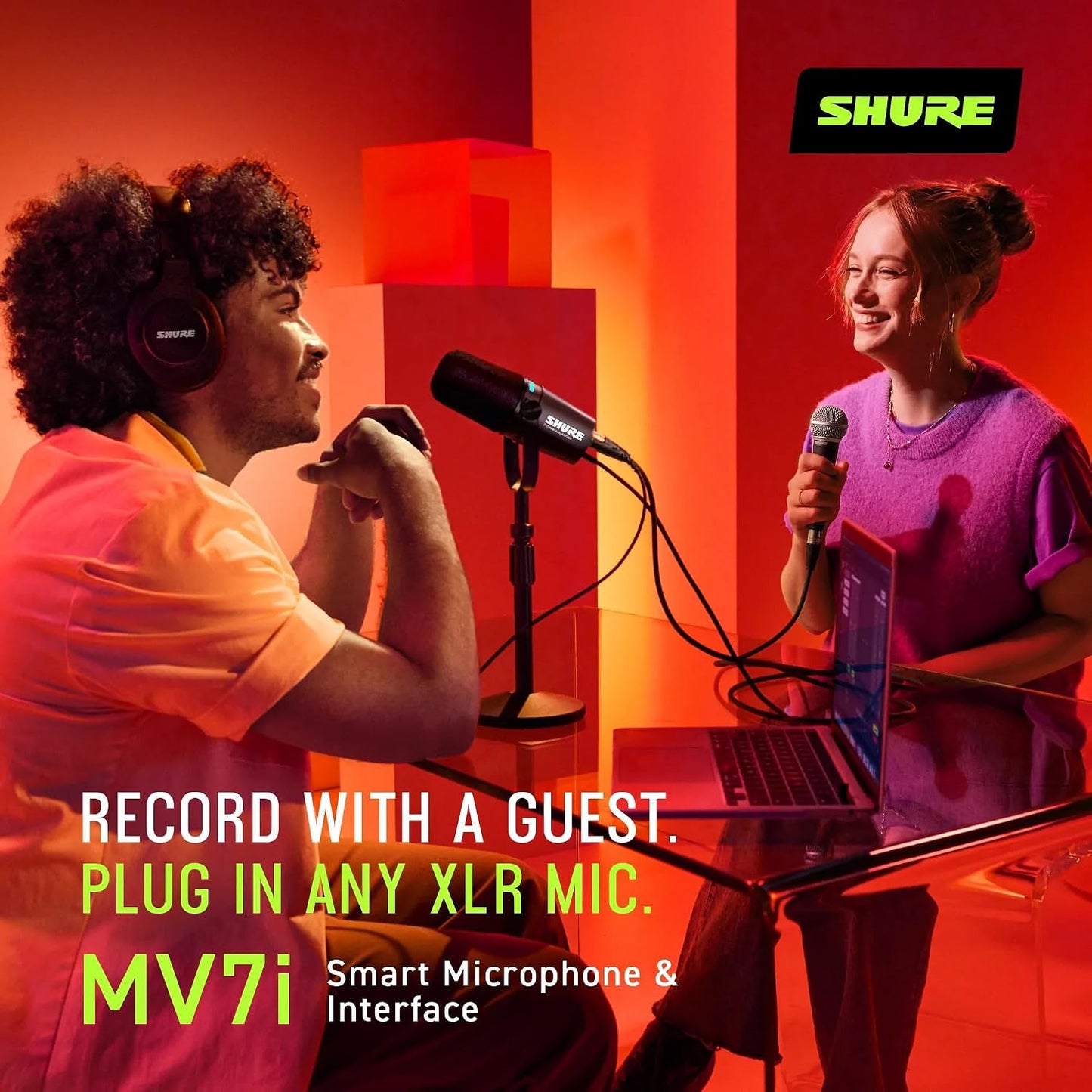 Shure MV7i Smart Microphone with Built-in Audio Interface (New, Just Unboxed)